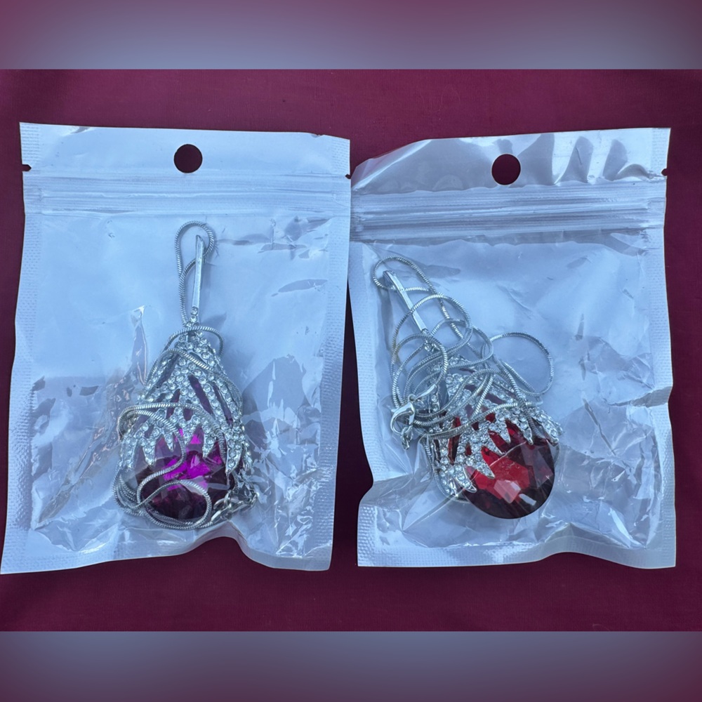 Large Gem Pendant Necklaces